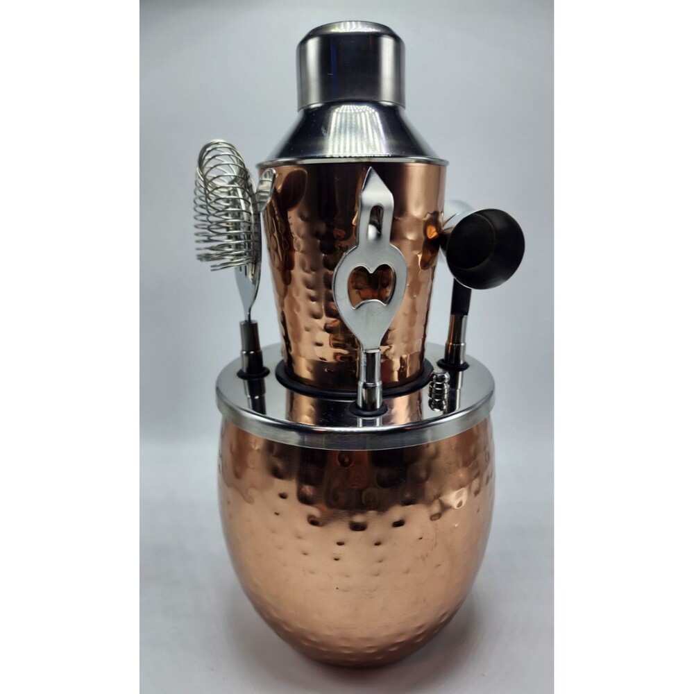 Mikasa Hammered Moscow Mule 6pc Bar Set READ!!
